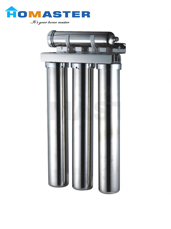20" Undersink Stainless Steel Purifier with Filters