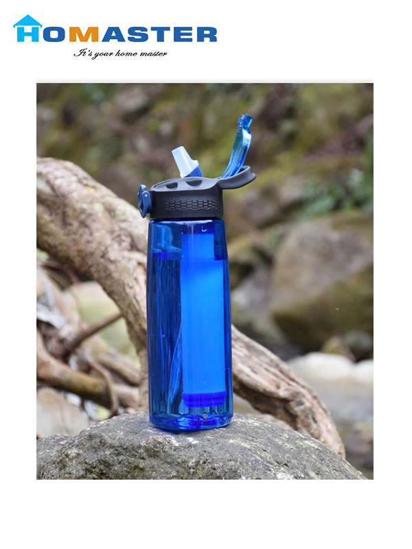 Outdoor Plastic 650ML UF Filtration Water Sport Bottle
