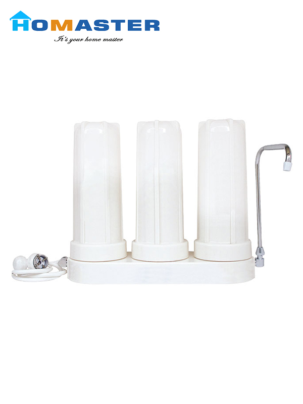 3 Stages Counter Top Water Filter with Faucet