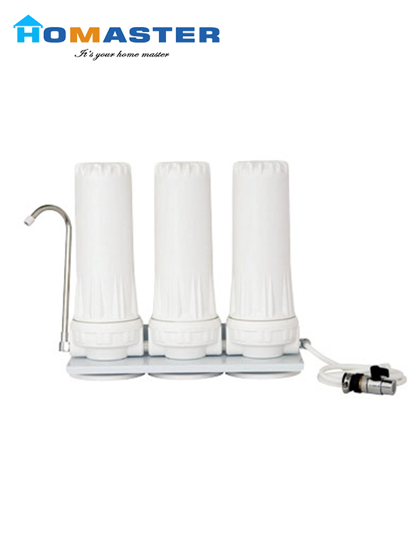 3 Stages Counter Top Water Filter for Home